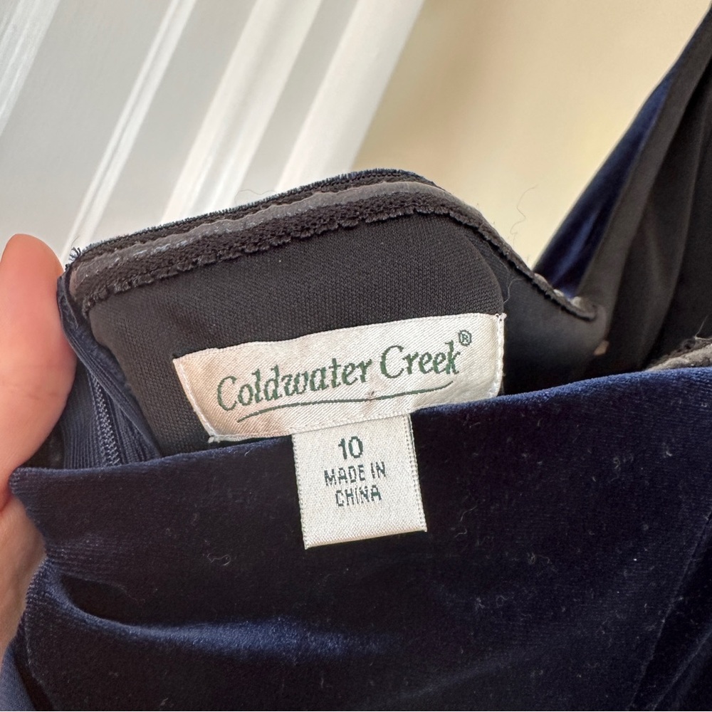 VTG Coldwater Creek Velvet Dress - Picture 3 of 4